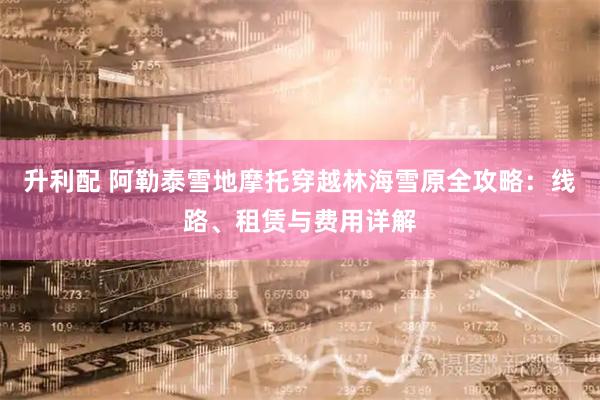 升利配 阿勒泰雪地摩托穿越林海雪原全攻略：线路、租赁与费用详解