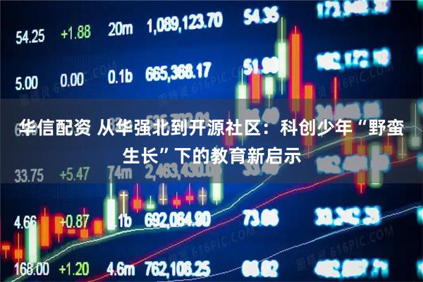 华信配资 从华强北到开源社区：科创少年“野蛮生长”下的教育新启示